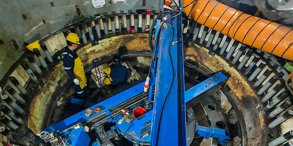 Onsite repair at PLTU saguling